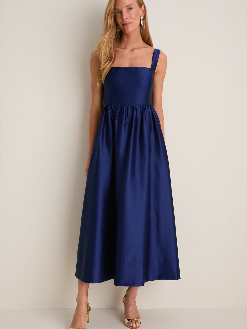 Tuckernuck Navy Dupioni Esme Dress size XL